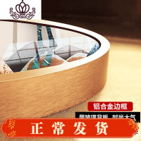 封后(FENGHOU)圆形铝合金画框带玻璃背板裱框自己装挂墙 新款十字绣钻石画满钻 [金色]配套店铺[60*60厘米]圆