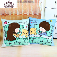 封后十字绣2019新款绣小件手工客厅情侣一对卧室十字绣抱枕套自己绣 枕套一对+2个枕芯