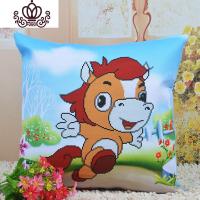 封后新款十二生肖十字绣抱枕卡通动漫可爱2019客厅沙发靠枕头套件 蛇/含枕芯(需自己刺绣)