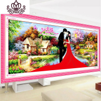 封后(FENGHOU)十字绣结婚款2019新款线绣客厅卧室满绣百年好合简单婚礼情 2.3米[全绣][大格4股绣][230