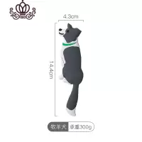 封后可爱动物挂钩强力粘胶墙壁粘钩厨房浴室无痕贴免打孔创意钥匙挂钩 牧羊犬(买3免1)