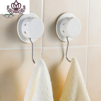 封后挂钩 吸盘壁挂不锈钢粘钩置物架衣架粘胶钩子后强力简约浴室钩 2个装(强力吸盘,适用所有墙面)