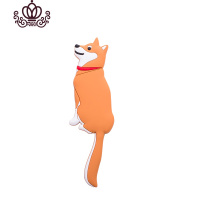 封后日本可爱卡通挂钩后钥匙包创意厨房无痕胶贴浴室免打孔墙壁粘钩 柴犬(承重300g)