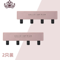 封后josogo北欧挂钩强力粘胶墙壁免打孔置物架衣钩无痕粘钩衣服排钩子 拿铁粉2只装[高承重]