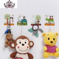 封后强力粘钩无痕挂钩免钉打孔后承重粘胶厨房浴室创意粘贴壁挂钩子 16个颜色随机