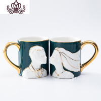 封后结婚情侣水杯创意对杯礼品马克杯定制新婚生日一对陶瓷杯套装