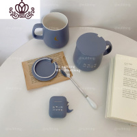 封后原创 [距离] 霾蓝色陶瓷马克杯水果酸奶杯