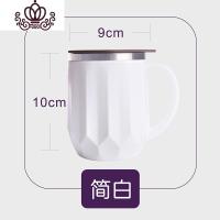 封后304不锈钢保温咖啡马克杯带盖手柄防烫家用简约办公学生喝水杯子