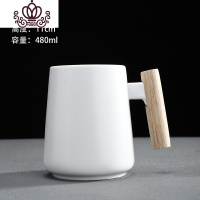 封后大容量创意陶瓷杯子水杯咖啡情侣办公家用马克杯带盖勺定制ogo