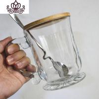 封后防烫大容量耐热玻璃杯家用牛奶早餐杯燕麦片杯马克杯泡茶杯带盖勺