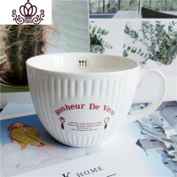 封后创意可爱大容量欧式早餐杯沙拉碗汤面碗牛奶麦片杯子陶瓷马克杯