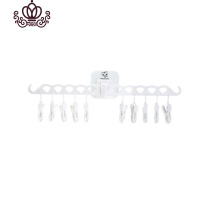 封后20夹折叠衣架多夹子免打孔墙上浴室挂内衣家用晾衣夹子卫生间厨房