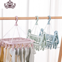 封后多夹子晒袜子衣架32夹塑料文胸晾衣夹家用晒衣架内衣架宝宝晾衣架