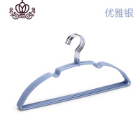 封后无痕浸塑衣架防滑衣撑衣服挂半圆护肩不锈钢衣服架衣服撑子