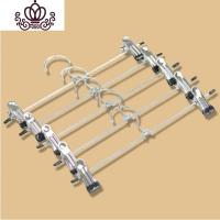 封后不锈钢强力防滑裤夹衣架裤架服装店裤挂夹裤夹子伸缩衣架防滑裙架