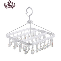 封后带夹子防风衣架多功能晾衣架 家用袜子晾晒架内衣架晒衣架