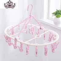 封后晒袜架家用塑料文胸内衣夹多功能晾袜子袜夹防风晾内衣衣架多夹子