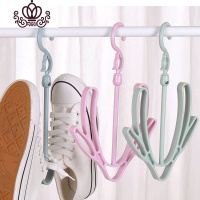 封后晾鞋子的衣架 阳台晒鞋架子挂鞋钩 家用室外小型防风挂式凉鞋挂钩