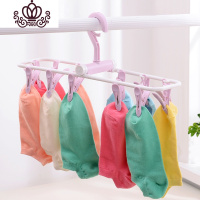 封后12夹可折叠塑料衣架衣夹内衣袜子晾衣架防风晾晒夹