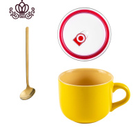 封后ins北欧陶瓷燕麦杯早餐杯可微波炉加热大号牛奶杯大肚杯大容量马克杯