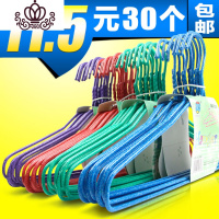 封后成人衣架浸塑加粗塑料铁丝衣柜卧室阳台晒晾衣架衣挂衣撑