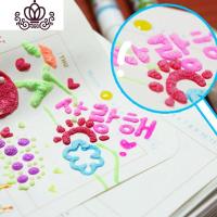 封后创意爆米花笔 Q泡泡笔 6色 泡沫笔 DIY相册成长手册装饰配件工具