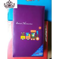封后高级仿皮相册大6寸300张,4D,6D,4R影集,送留言条 插页 大6寸300张紫色火车