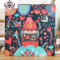 封后diy手工相册黏贴式覆膜黏影集家庭宝宝成长纪念册创意diy照片 小熊+礼盒