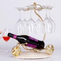 家居摆设红酒架摆件红酒杯架子倒挂欧式高脚杯架家用酒瓶架展示架