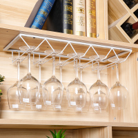 北欧创意葡萄酒杯架倒挂红酒架悬挂家用橱柜杯架吧台高脚杯吊架子