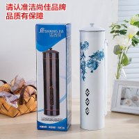 一次性纸杯架自动取杯器不锈钢杯子架家用饮水机杯子取杯器加厚版