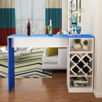 吧台桌家用简约现代客厅隔断酒柜玄关柜创意欧式小吧台靠墙高脚桌