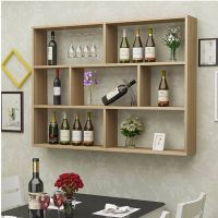 简约家用餐厅墙上创意造型酒架壁挂式酒柜饭店吧台墙壁装饰悬挂