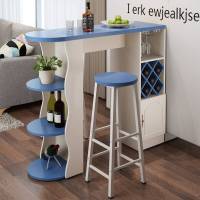 家用吧台桌简约现代咖啡桌酒柜客厅餐厅隔断柜转角简易靠墙欧式