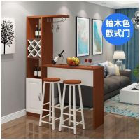 简约现代欧式酒柜吧台一体客厅隔断玄关柜靠墙简易家用小吧台桌