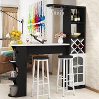 小户型家用吧台桌简约现代吧台酒柜客厅隔断柜组合简易靠墙小吧台