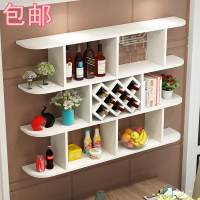 定制壁挂酒柜酒架墙上置物架现代简约菱形酒格餐厅挂壁挂式红酒架