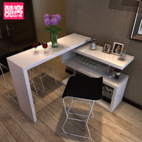 现代简约时尚酒吧桌隔断客厅烤漆旋转吧台桌家用酒柜住宅家具