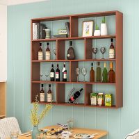 现代简约壁挂式酒柜酒架墙上酒柜置物架餐边酒柜悬挂酒架可定制