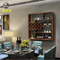 包邮 墙上酒柜壁挂式创意简约红酒架客厅吊柜格子墙壁装饰置物架