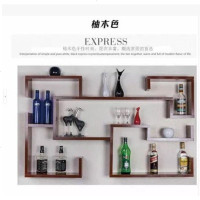 创意酒柜酒架置物架壁柜餐厅壁挂红酒架墙上书架装饰架搁板墙架