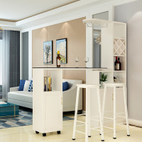 家用吧台桌 酒柜 简约现代玄关隔断间厅柜欧式靠墙酒柜小吧台一体