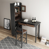 北欧简约吧台隔断柜现代伸缩吧台桌小客厅靠墙装饰家用屏风厅酒柜