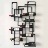 欧式铁艺壁挂酒架墙壁创意展示架装饰架葡萄酒架墙上红酒架酒杯架