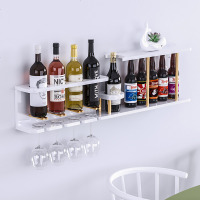 壁挂红酒架现代简约家用红酒杯架倒挂墙壁悬挂酒柜客厅装饰置物架