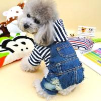 小狗狗衣服泰迪牛仔四脚衣服秋冬装博美吉娃娃狗衣服多色多款多功能宠物用品宠物服饰及配件宠物服装/雨衣