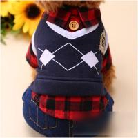 经典红黑格学院风情侣装宠物衣服服装泰迪贵宾小狗狗衣服饰秋冬装多色多款多功能宠物用品宠物服饰及配件宠物服装/雨衣