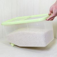 米桶家用透明面粉收纳储米箱5Kg大米盒子存米桶10KG装放米的米桶多色多款多功能时尚创意生活日用收纳用品收纳桶