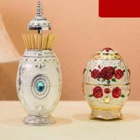 牙签筒手压自动式牙签盒时尚创意牙签座KTV牙签盒按压式牙签收纳筒置物筒储物盒收纳盒生活家居酒店收纳整理用品