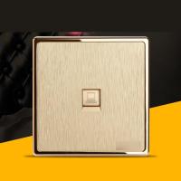 86型网线插座面板 家用网络电脑插座 弱电网口插座 单口网插家装建材及五金电子电工插座电脑插座